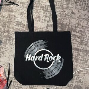 Black and silver Brand new without tags Hard Rock Cafe canvas bag